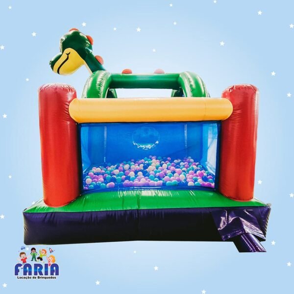 Multi Park Dinossauro Inflável 3 em 1 - Faria Brinquedos - Locação de Brinquedos em Cuiabá