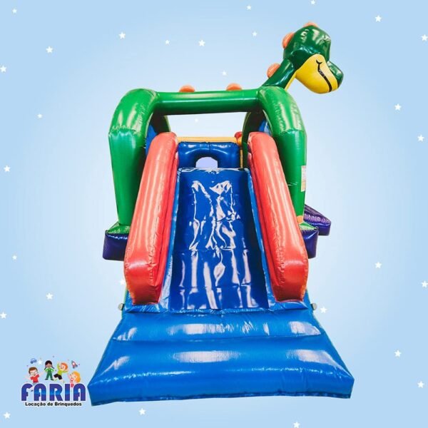 Multi Park Dinossauro Inflável 3 em 1 - Faria Brinquedos - Locação de Brinquedos em Cuiabá