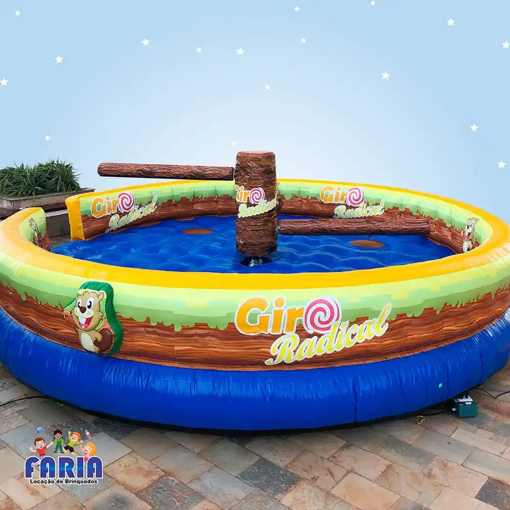 Giro Radical Inflável - Faria Brinquedos - Locação de Brinquedos em Cuiabá