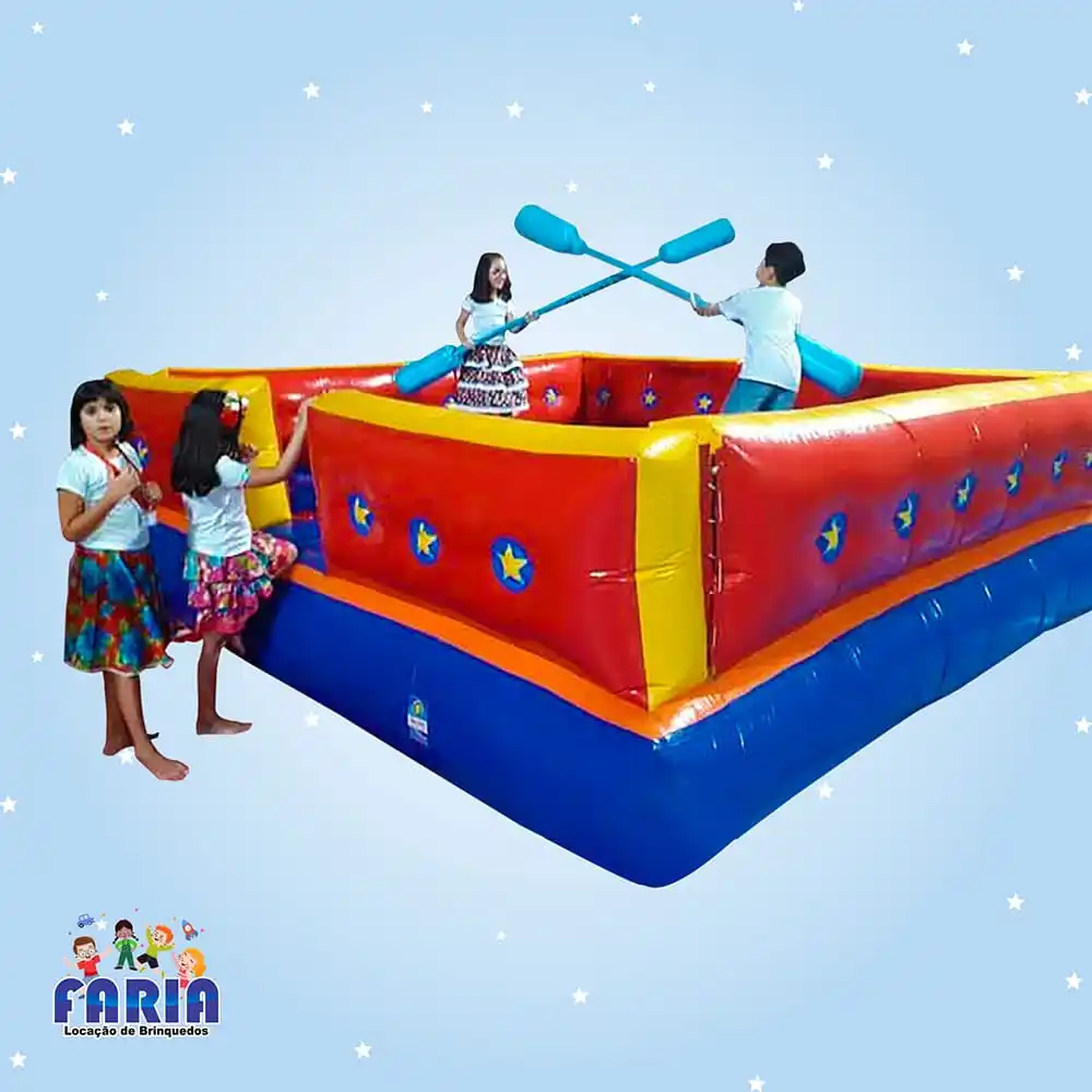 Guerra de Cotonetes 1 Guerra de Cotonetes Inflável - Faria Brinquedos - Locação de Brinquedos em Cuiabá