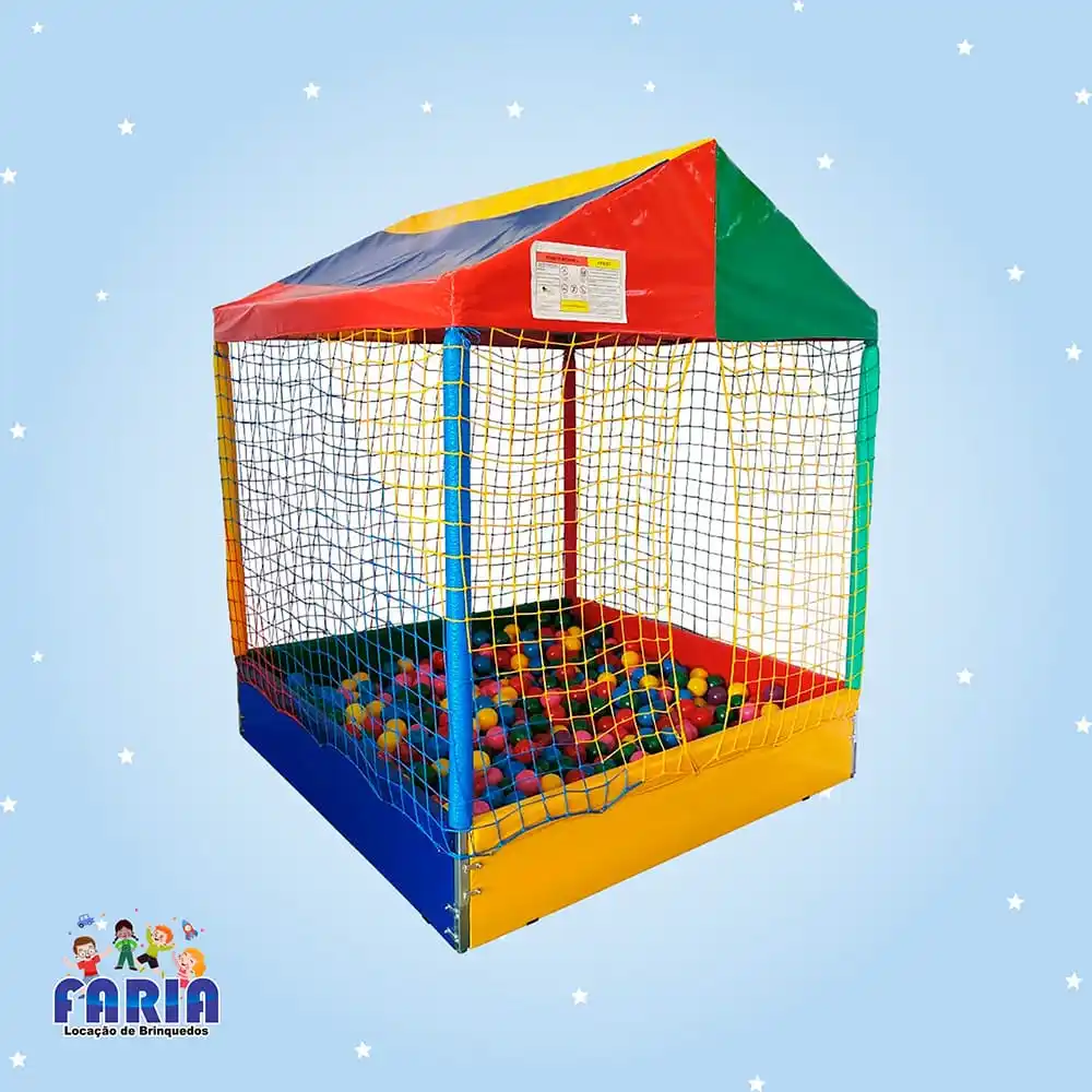 Combo Cama Elástica e Piscina de Bolinhas 3 Piscina de Bolinhas 1m80 - Faria Brinquedos - Locação de Brinquedos em Cuiabá