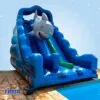 Tobogã Big Shark Splash Inflável - Faria Brinquedos - Locação de Brinquedos em Cuiabá